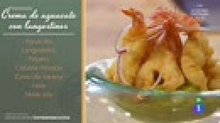 RTVE Cocina - crema de aguacates con langostinos