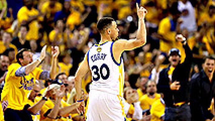 Telediario 1 - Neymar, espectador de lujo en la segunda victoria de los Warriors ante Cleveland