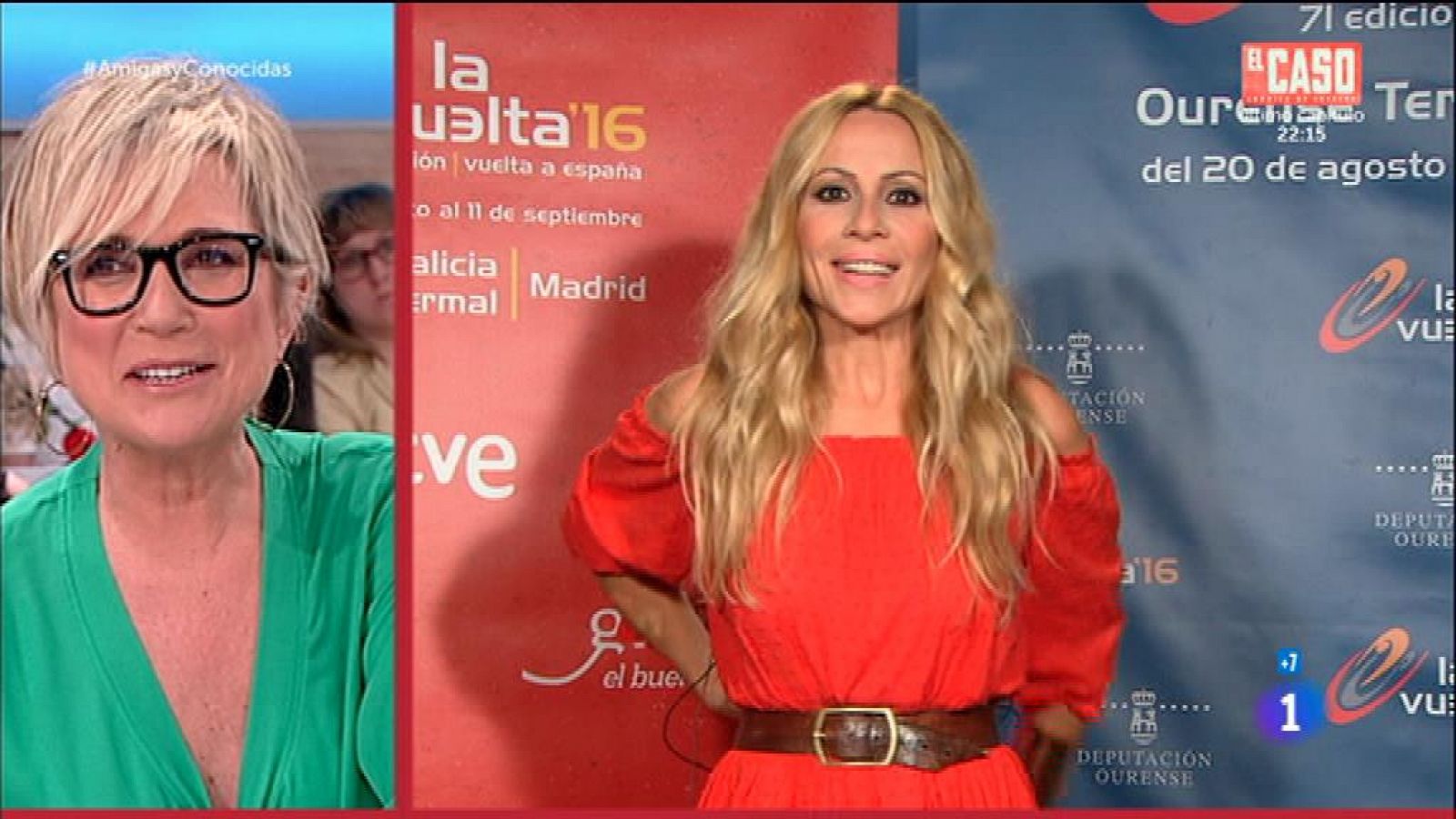 Marta Sánchez interpreta la canción de la 'Vuelta'