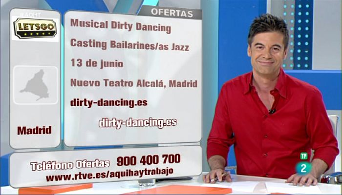 Aquí hay trabajo - Pruebas para el musical Dirty Dancing