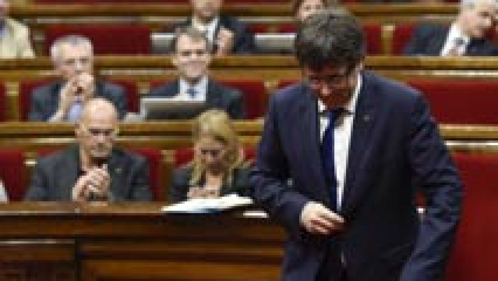 Telediario 1: Puigdemont se someterá a una cuestión de confianza en septiembre tras tumbar la CUP los presupuestos | RTVE Play