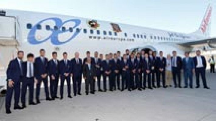 Telediario 1 - La selección ya está en Francia