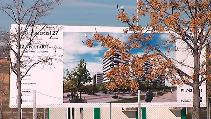 Telediario 1 - La compraventa de viviendas creció un 29% en abril y el precio sube un 6,3% entre enero y marzo