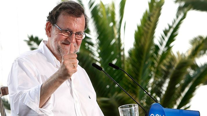 Telediario 1 - Rajoy insiste en que votar al PP es "lo más útil para evitar el extremismo"