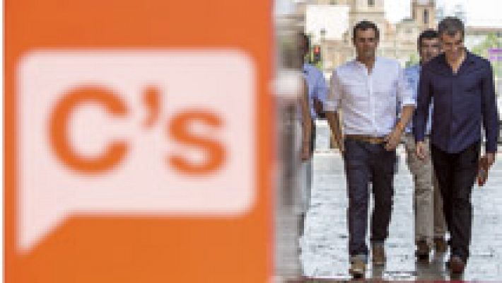 Telediario 1 - Rivera: "Solo se puede reformar España con un partido con las manos libres y limpias"