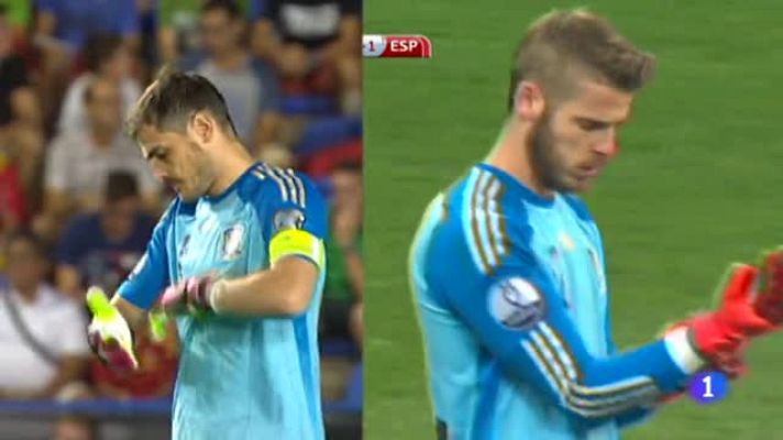 Telediario 1 - Menos de 24 horas para saber si De Gea releva a Casillas en la portería de la Roja