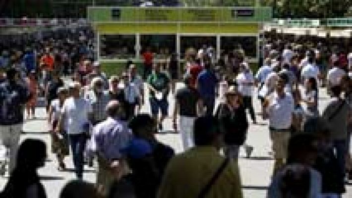 Telediario 1 - Aumentan un 3,5% las ventas en la Feria del Libro de Madrid