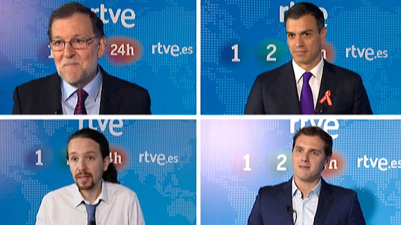 Así será el debate a cuatro de las elecciones del 26J