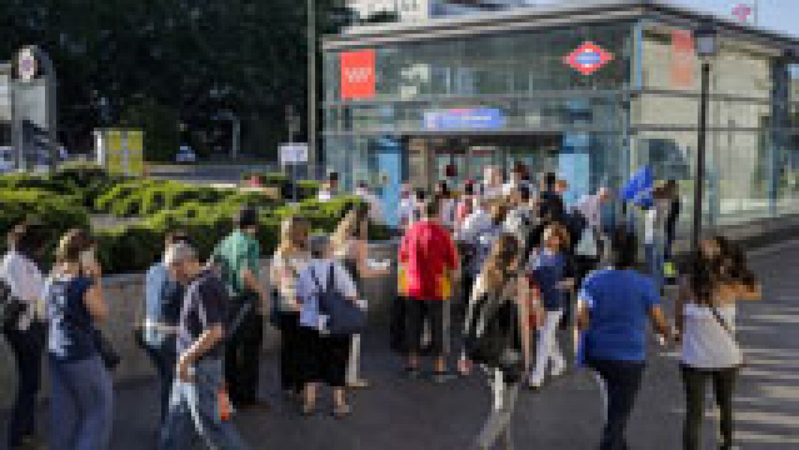 Aglomeraciones en el metro por el paro de los maquinistas