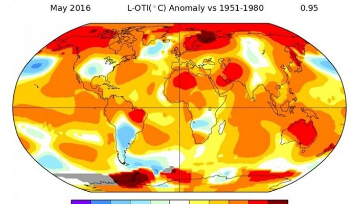 Telediario 1 - La temperatura global batió nuevos récords el pasado mes de mayo