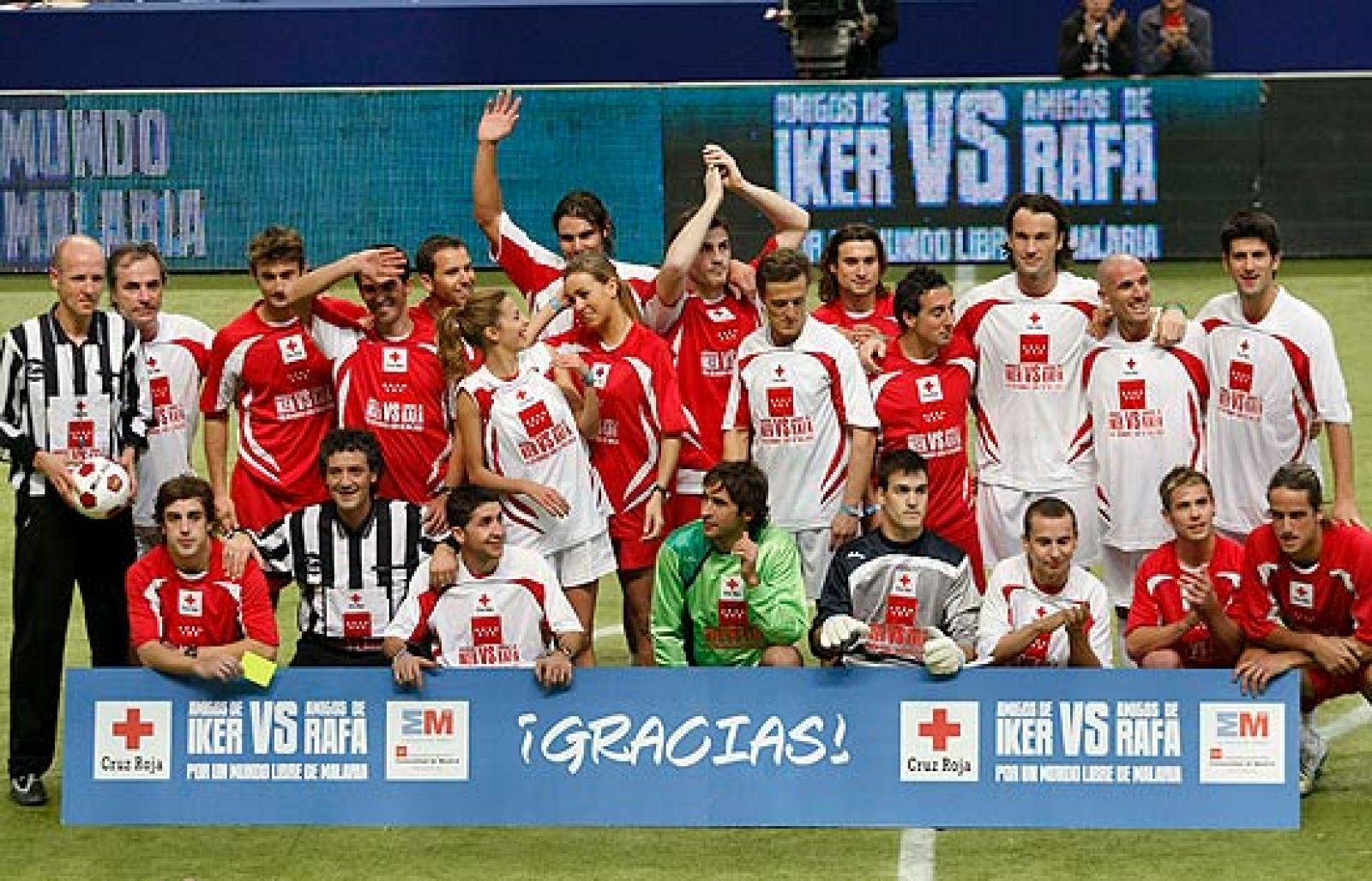 Los deportistas se unen contra la malaria