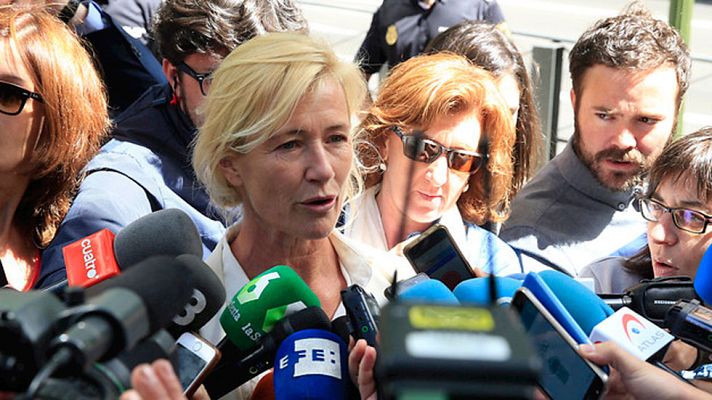 Telediario 1 - Ana Duato asegura que está tranquila tras declarar por presuntos delitos fiscales