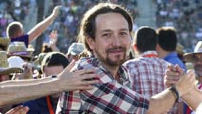 Telediario 1 - Iglesias se presenta en un mitin en Mallorca como el vencedor de las elecciones generales