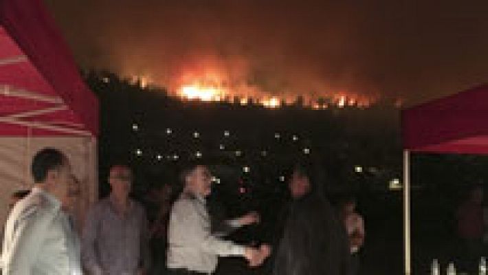 Valencia sufre a la vez tres incendios forestales