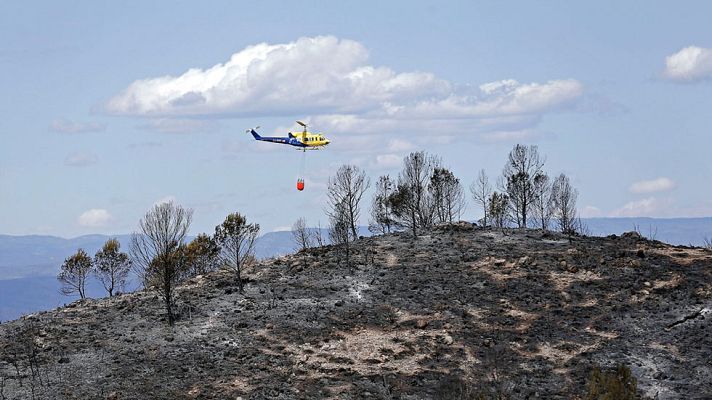 Telediario 1 - Cuatro incendios declarados en las últimas 48 horas en Valencia han quemado ya 2.809 hectáreas