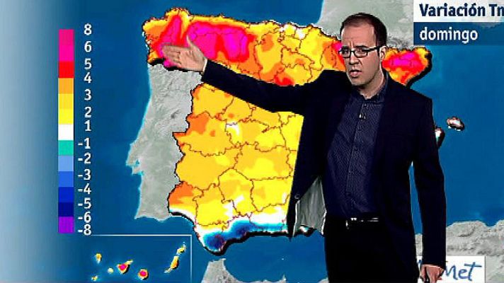 El tiempo - Cielos nubosos en el norte y temperaturas al alza en todo el país