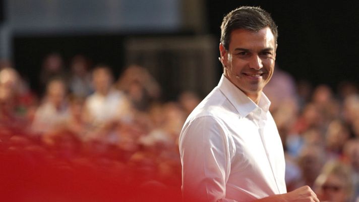 Telediario 1 - Sánchez pide no caer en el desánimo y "mirar al frente" en la recta final