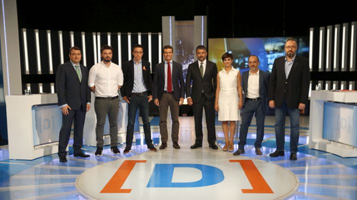 Especiales informativos - Primeras intervenciones en el "Debate a siete": ¿Con quién pactarán? ¿Pondrán líneas rojas?