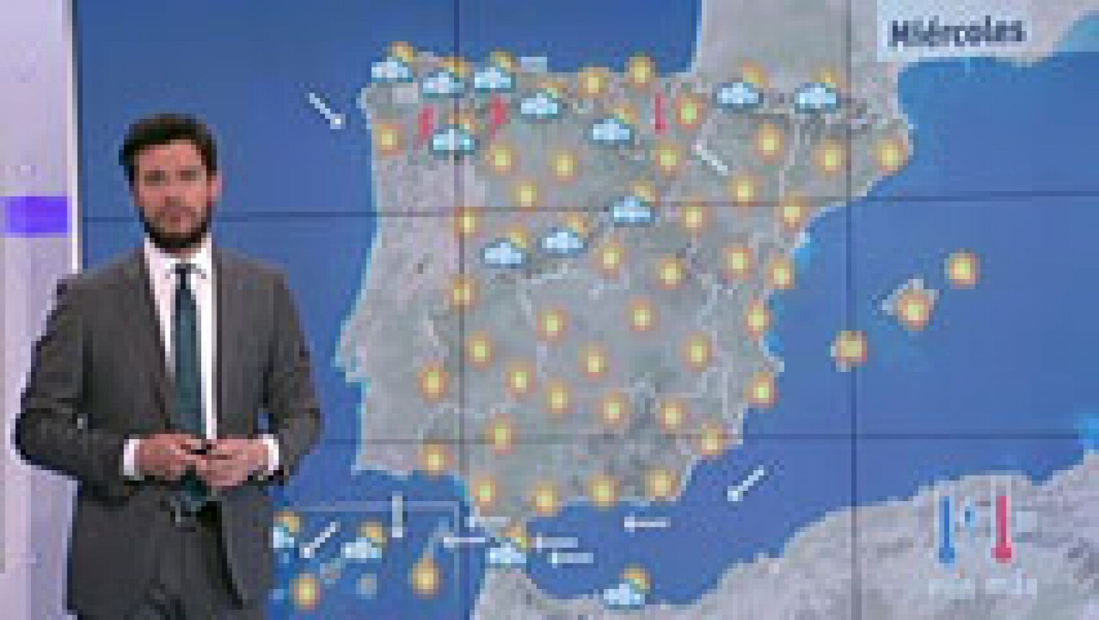 El tiempo: Jornada de intenso calor con temperaturas en ascenso y tormentas en el noroeste | RTVE Play