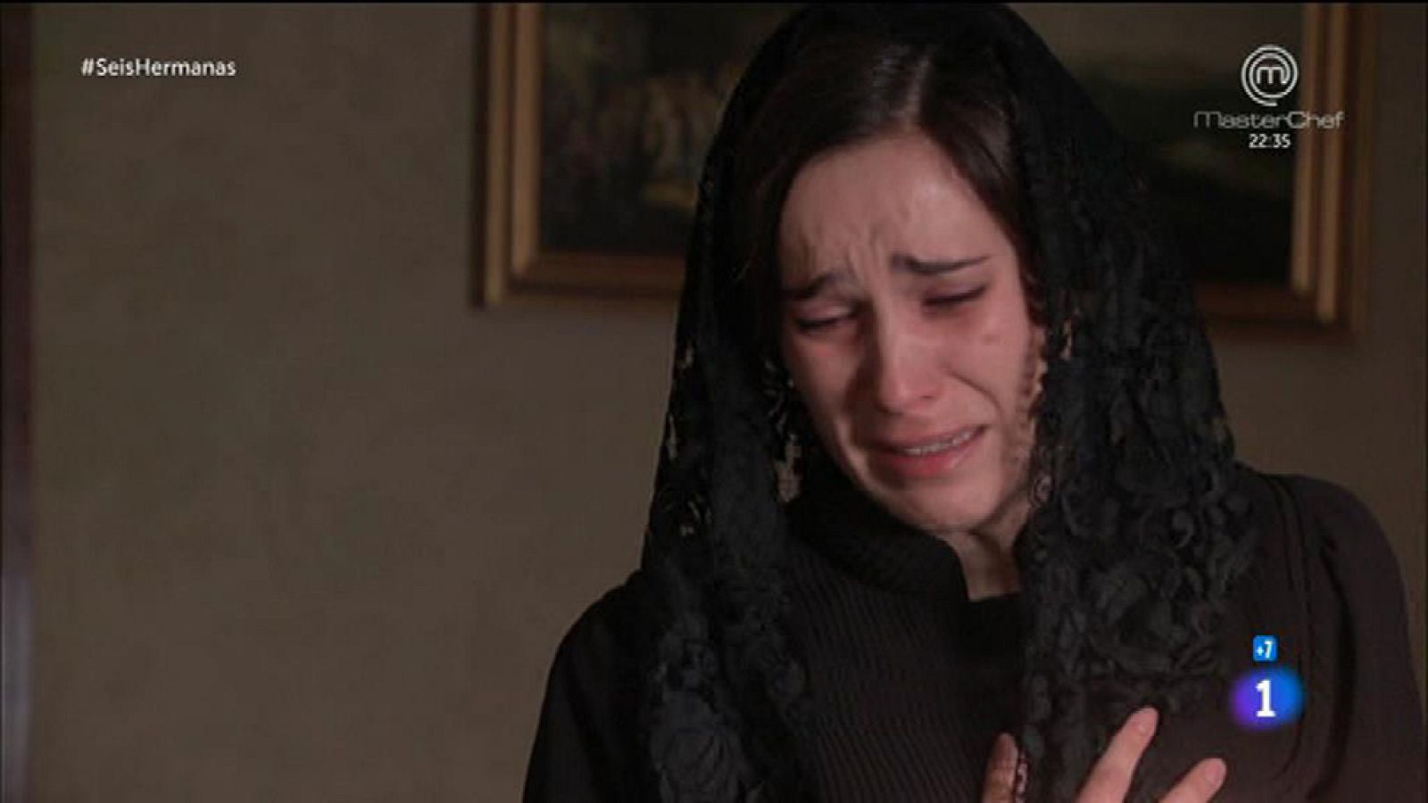 Seis Hermanas - Adela se despide de Germán, ante su tumba