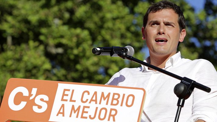 Telediario 1 - Rivera: "Nos jugamos quién está en el gobierno, si Pablo Iglesias o Ciudadanos"