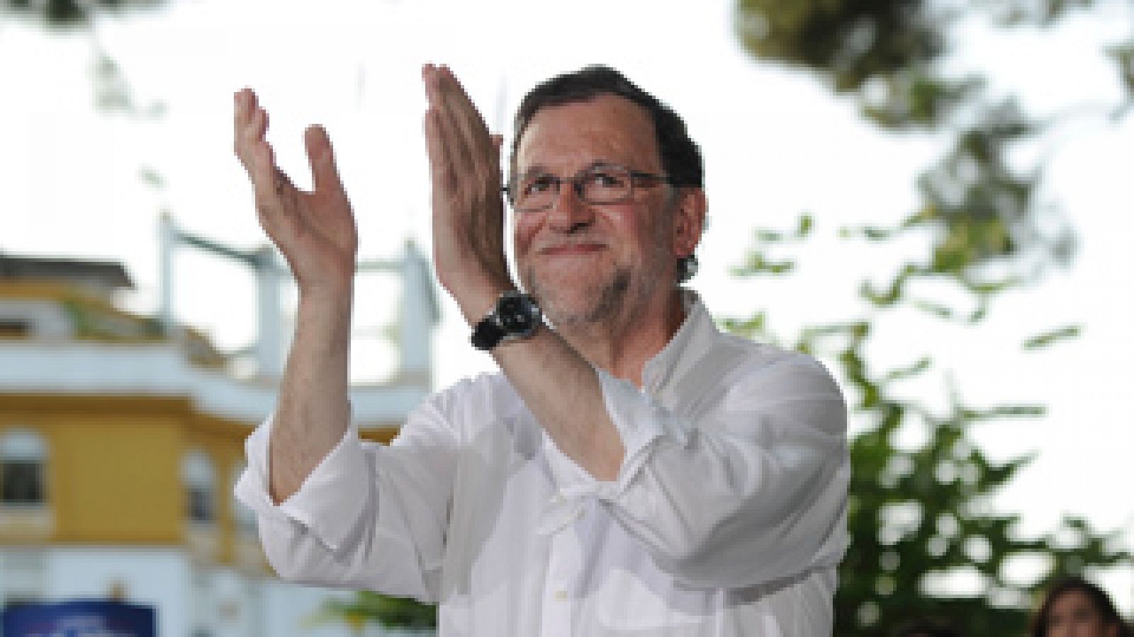 Telediario 1: Rajoy pide concentrar el voto en las siglas del PP para "no jugar con los intereses de nadie" | RTVE Play