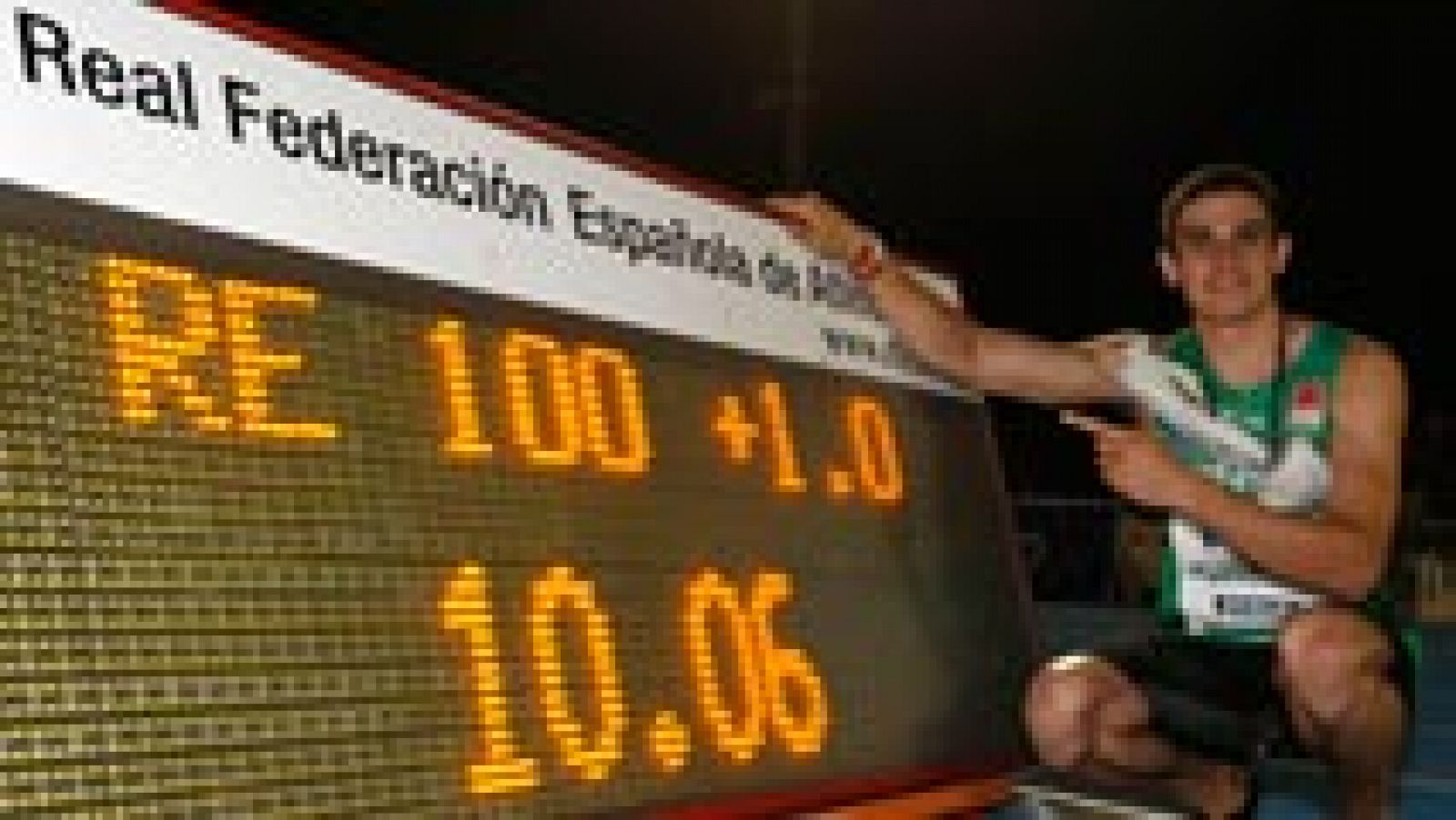 Telediario 1: Hortelano bate el récord de España de 100 dos veces en una hora | RTVE Play