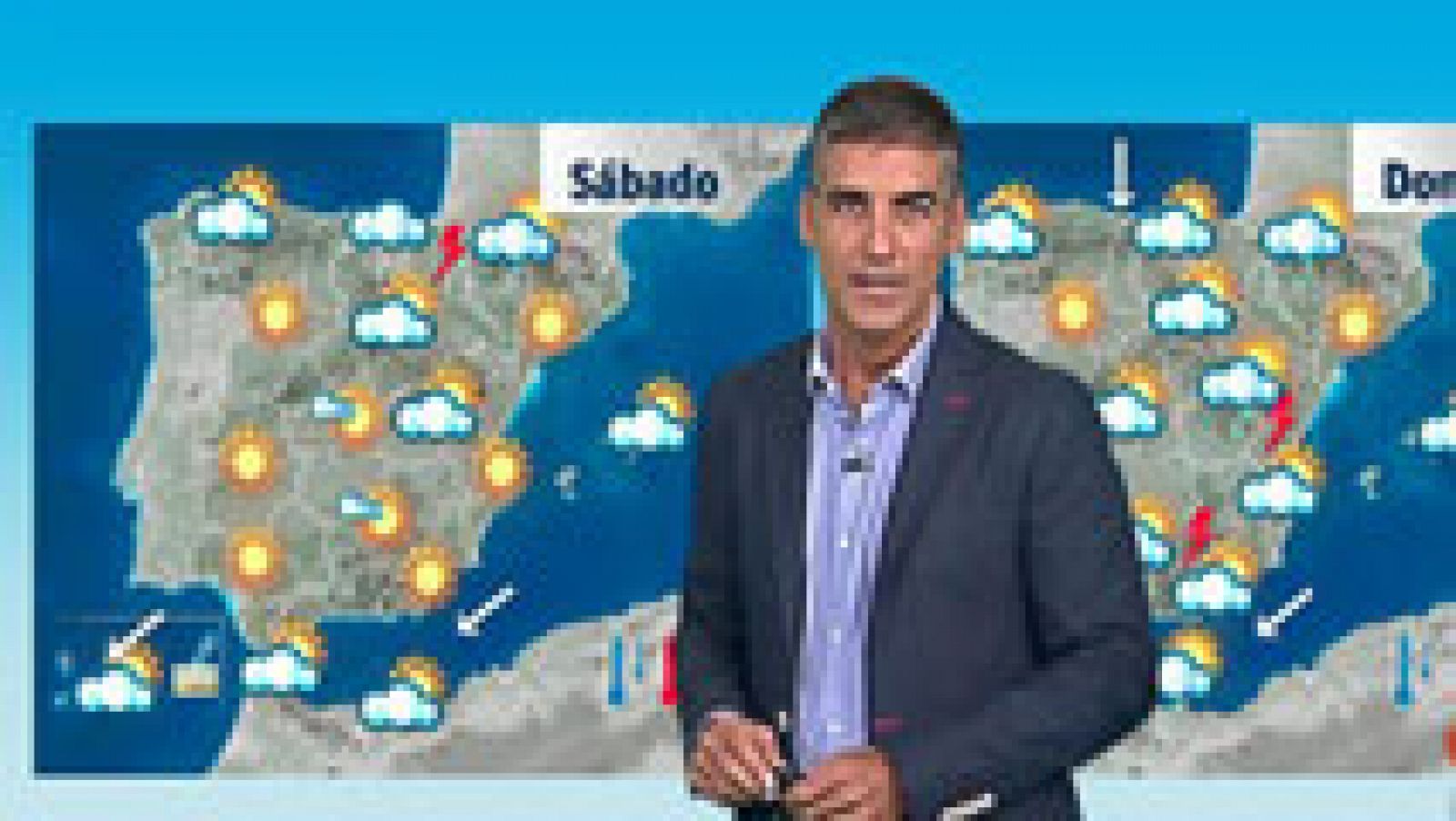 El tiempo: Lluvias en el Cantábrico, Alto Ebro y posibles tormentas en los Pirineos | RTVE Play