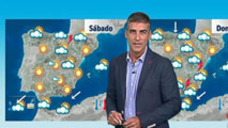 Lluvias en el Cantábrico, Alto Ebro y posibles tormentas en los Pirineos