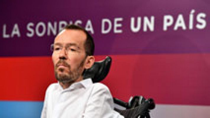 Telediario 1 - Unidos Podemos culpa al PSOE de la subida del PP