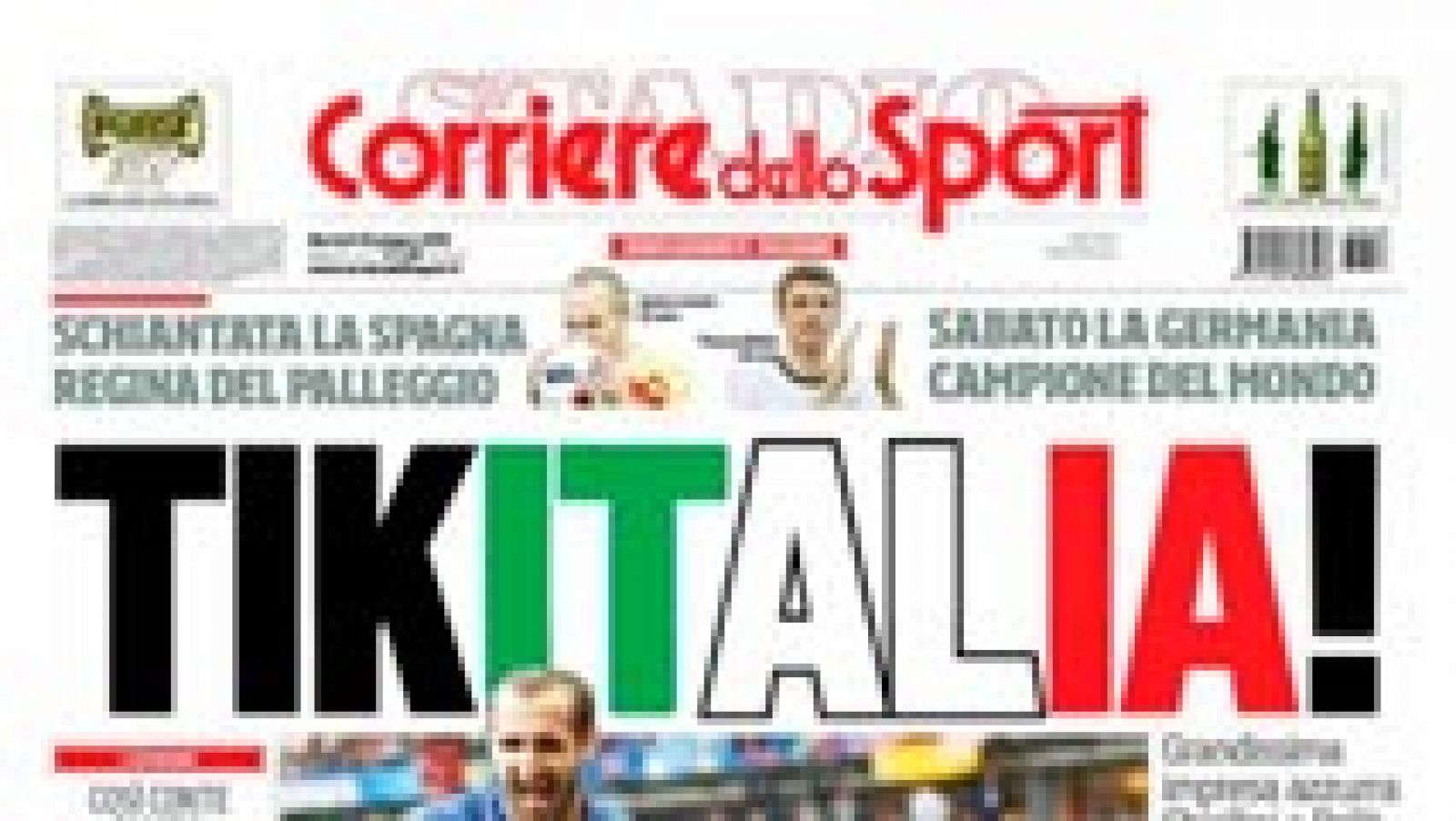 Telediario 1: Italia celebra la 'vendetta' sobre España | RTVE Play