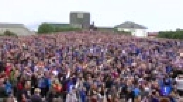 Telediario 1 - Locura en Islandia por el pase a cuartos