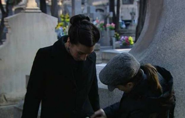 Amar en tiempos revueltos - Rodaje en el cementerio de San Isid