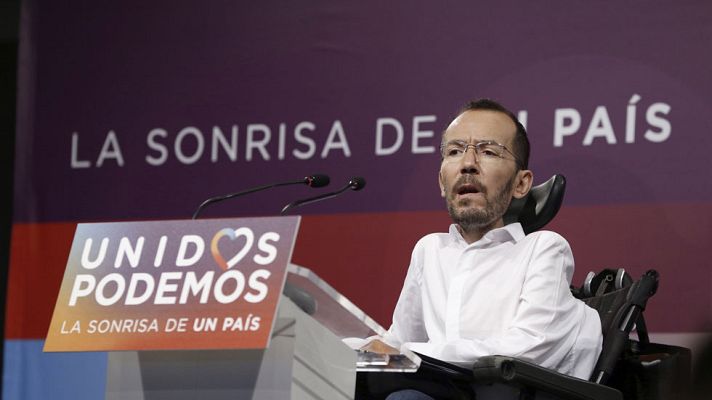 Telediario 1 - Echenique no descarta actuar con contundencia ante conflictos internos de Podemos si falla el "diálogo"