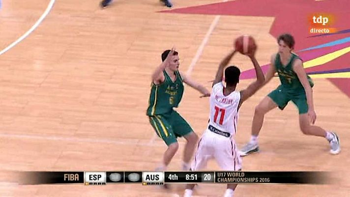Baloncesto en RTVE - Camp. del Mundo Masc. Sub-17: 1/4 Final: España-Australia
