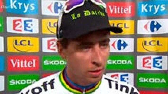 Sagan: "Mi primer amarillo del Tour, es increíble"