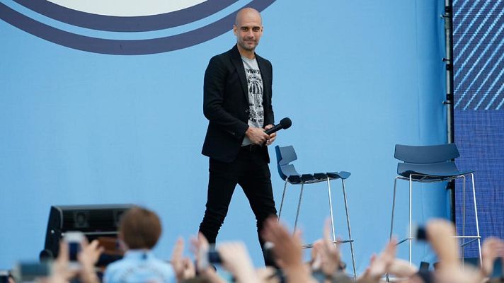 Telediario 1 - Guardiola, la nueva 'estrella' del Manchester City