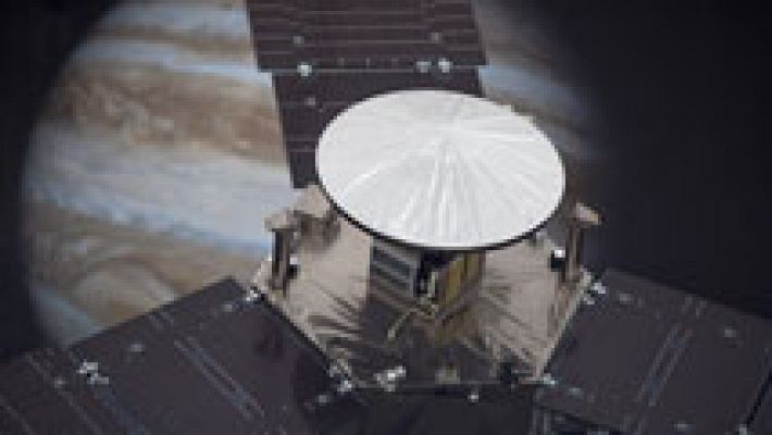 Telediario 1 - La nave 'Juno' de la NASA, a punto de situarse en órbita alrededor de Júpiter