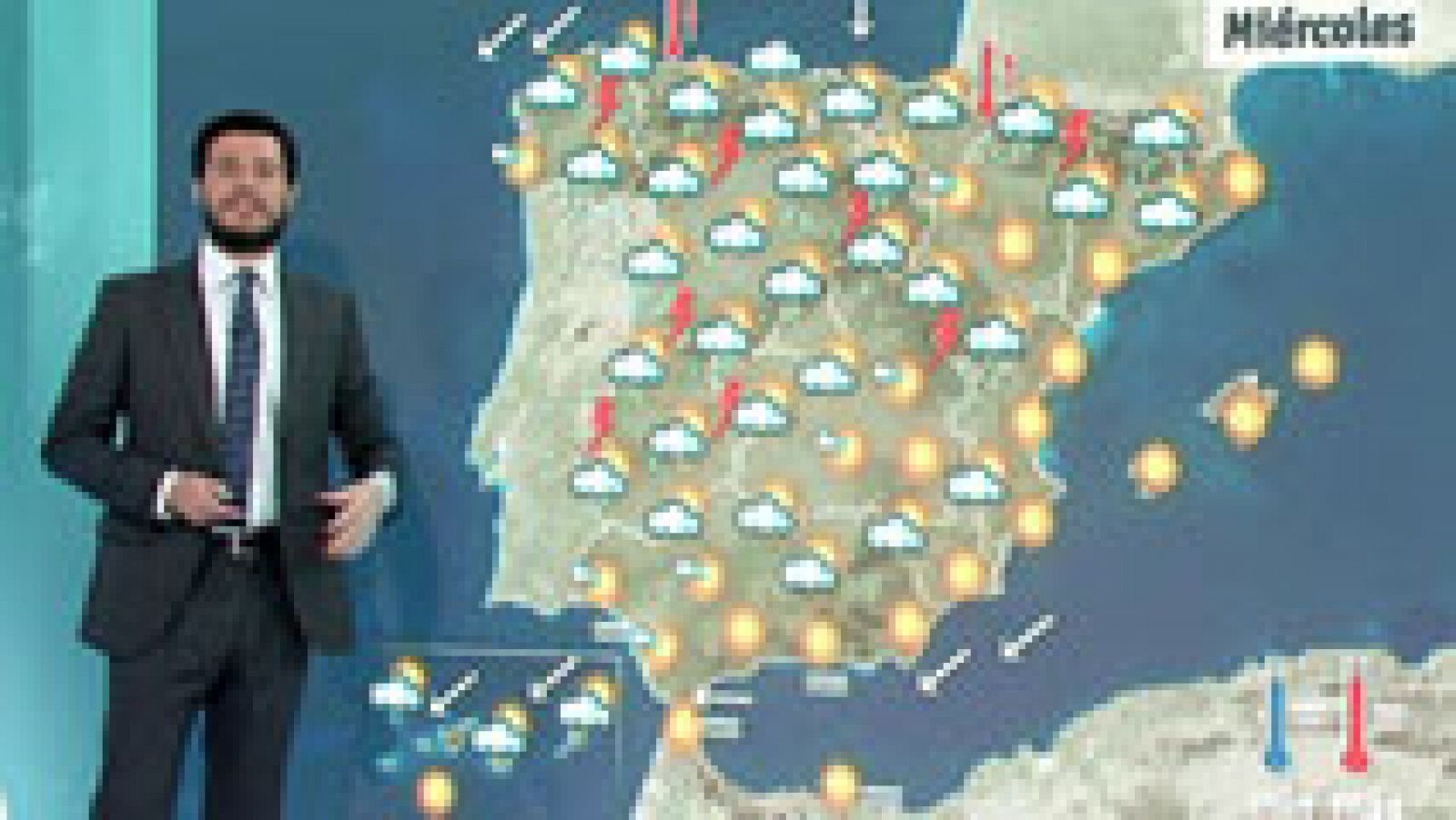 El tiempo: Cielos nubosos y temperaturas en el norte peninsular con pocos cambios en las temperaturas | RTVE Play