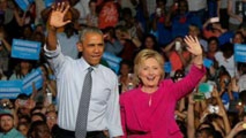 Obama, en su primer mitin con Clinton: "Estoy aquí porque creo en ella"