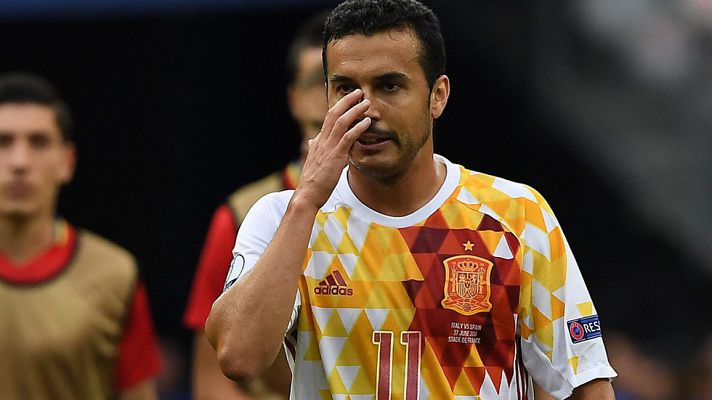 Telediario 1 - Pedro: "Es una pena que Del Bosque se vaya"