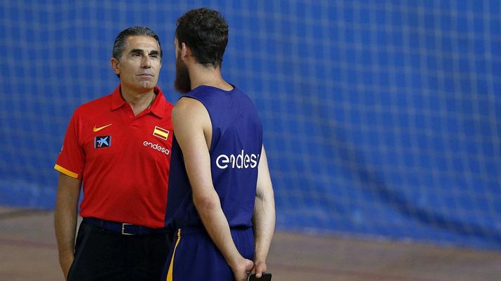 Telediario 1 - La selección de baloncesto sigue preparando los Juegos Olímpicos