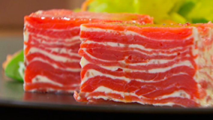 Recetas de milhojas de salmón