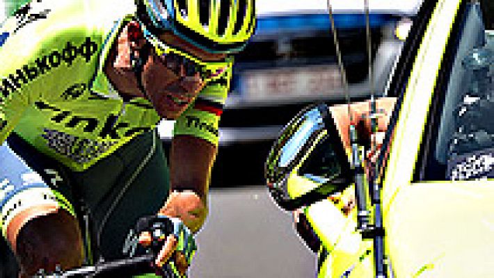 Alberto Contador abandona el  Tour de Francia durante la novena etapa