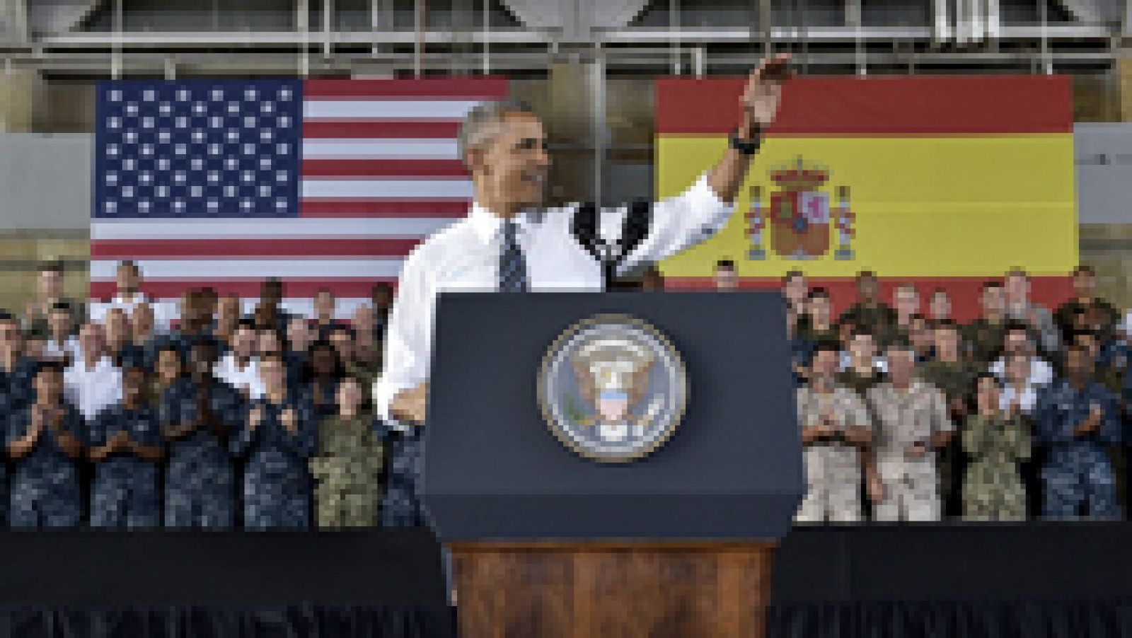 Informativo 24h: Discurso íntegro de Obama a las tropas de la Base Naval de Rota | RTVE Play