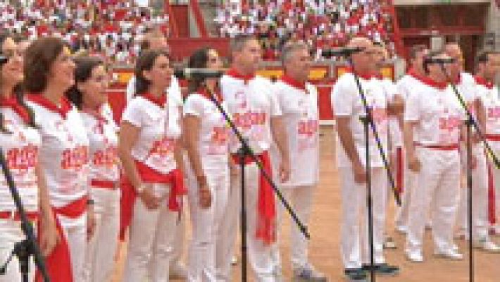 La música relaja tensiones cada mañana en Pamplona