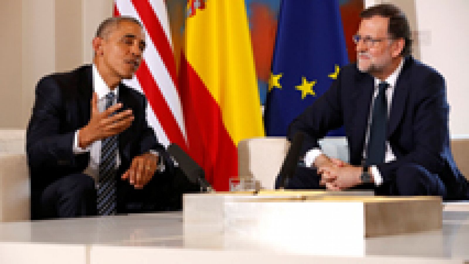Telediario 1: Obama ha mantenido un encuentro con Rajoy en La Moncloa | RTVE Play
