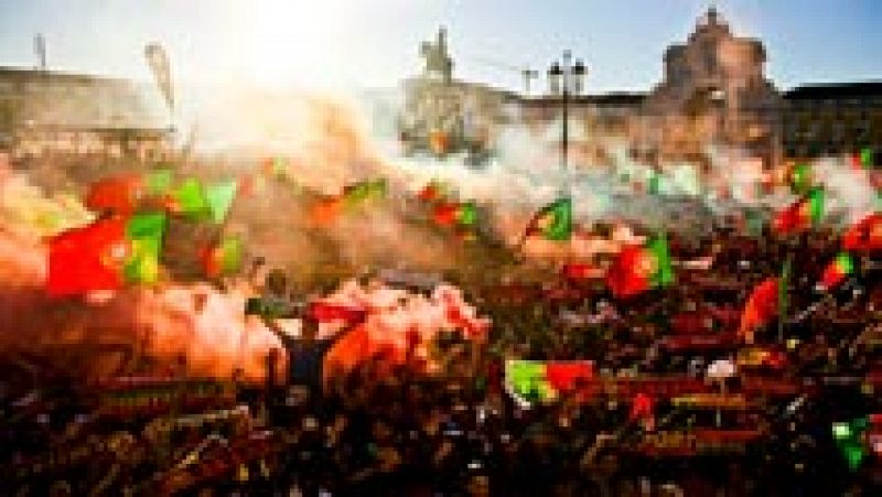 Lisboa celebra a lo grande la Eurocopa