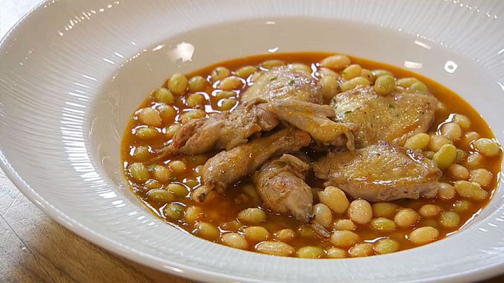 RTVE Cocina - Receta de pochas con codornices