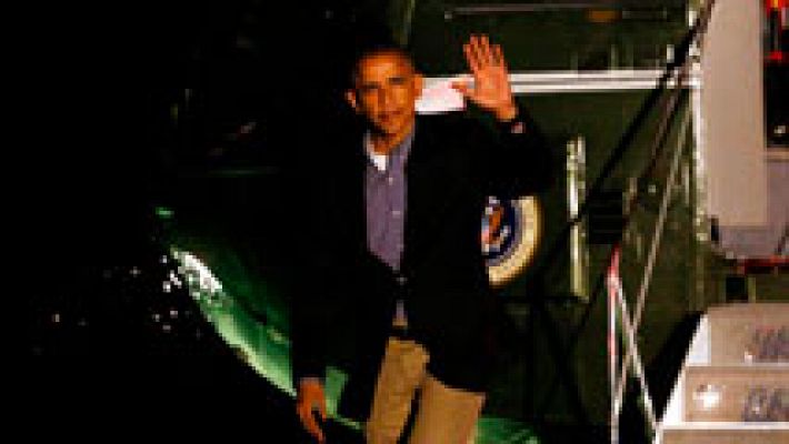 Telediario 1 - Obama agradece a Felipe VI el trato recibido durante su visita a España